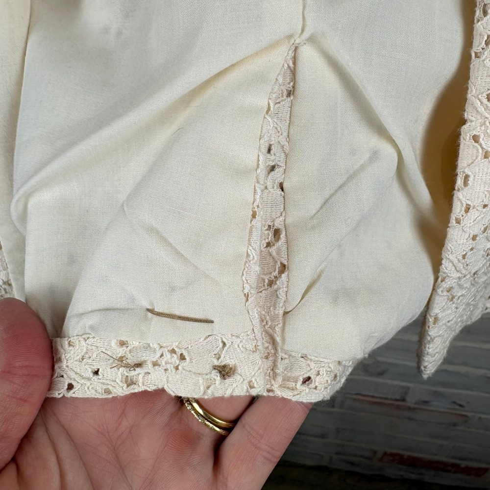 Kenar Ivory Lace Blazer Jacket Romantic Cottagecore Feminine Tailcoat - Picture 8 of 9